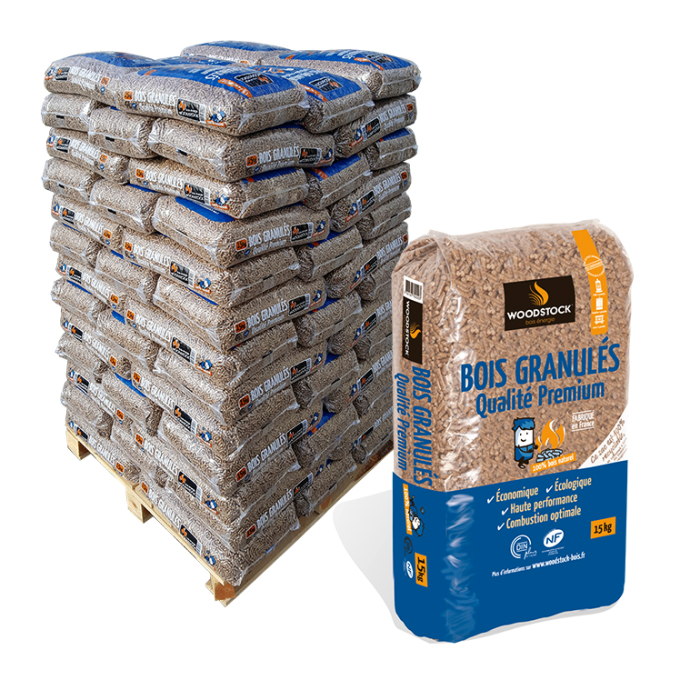 3 Paletten Pellets von WOODSTOCK